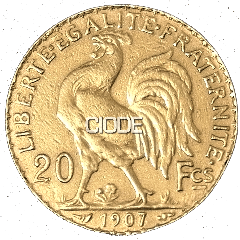 20 Francos. Francia 5,81 Grs Oro.Gallo. Rep Marianne