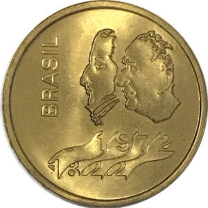 Moneda de oro 300 Cruzeiros BRASIL 300 CRUZEIROS. año 1972