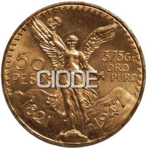50 PESOS MEXICO. 37,5 GRS. ORO