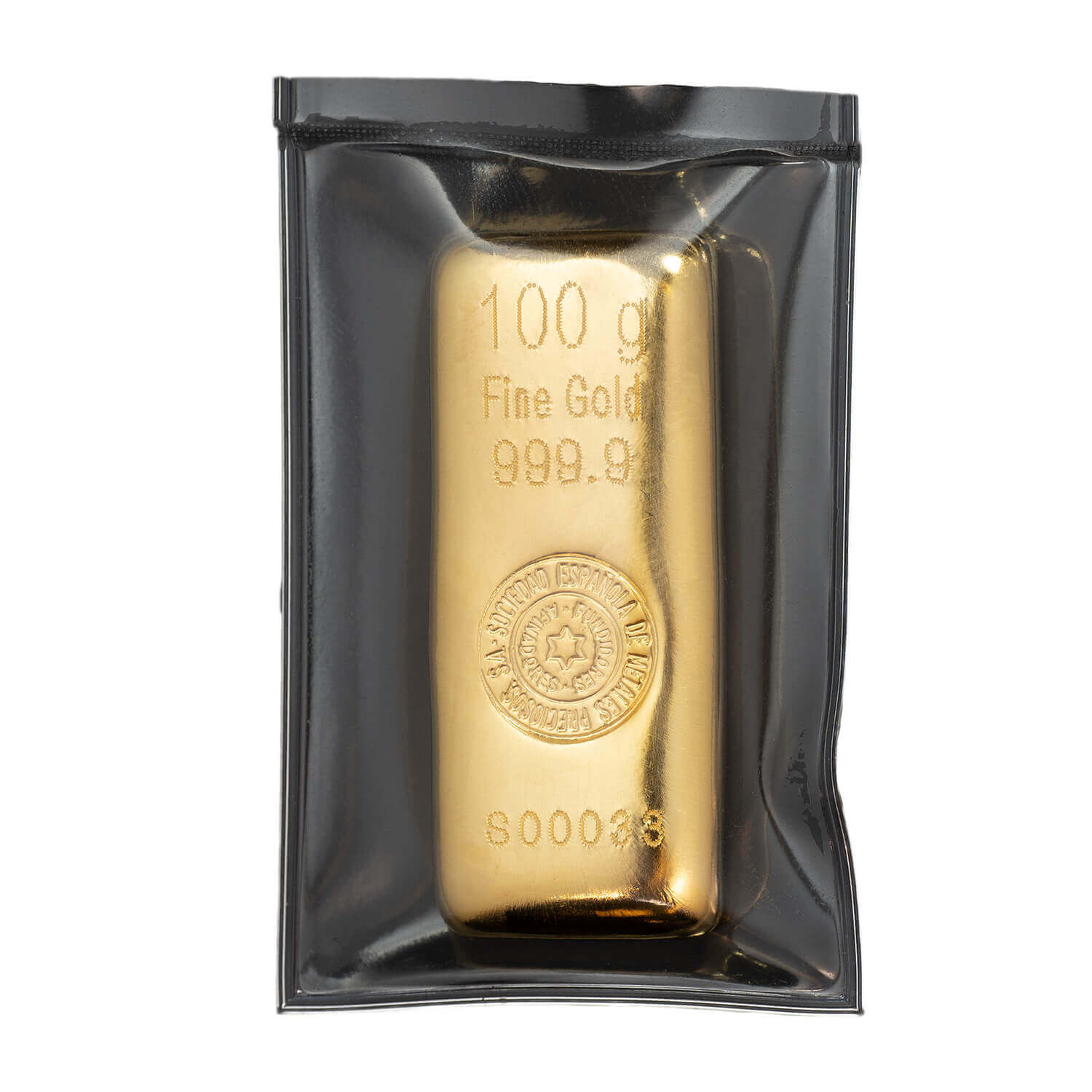 Lingote de oro 100 gramos 9999 Marca SEMPSA - Imagen 3