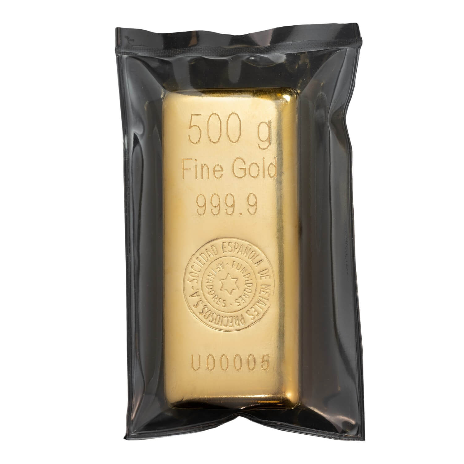 Lingote de oro 500 gramos 9999 Marca SEMPSA - Imagen 3