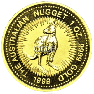 CANGURO AUSTRALIA. ONZA ORO 999.9 NUGGET 1999