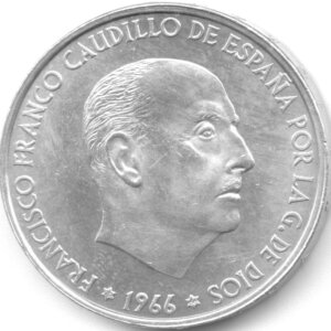 Moneda Plata 100 Pesetas Francisco Franco / 19 gr