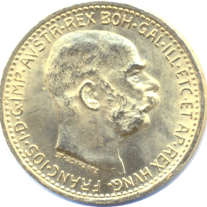 10 Coronas Austria. Francisco I. 1912