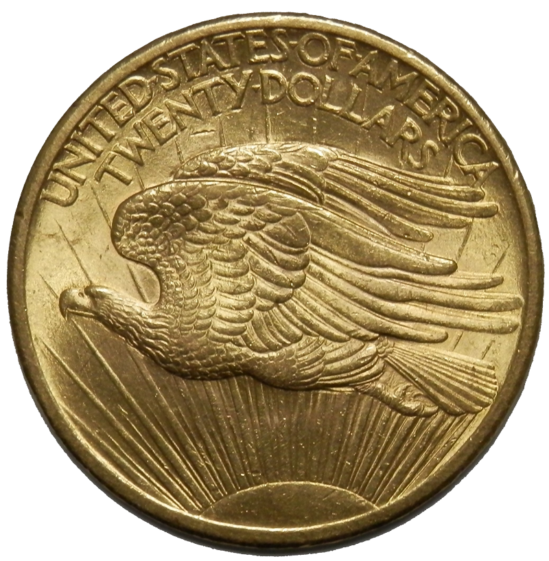 20 Dolares San Gaudens USA. Doble Aguila