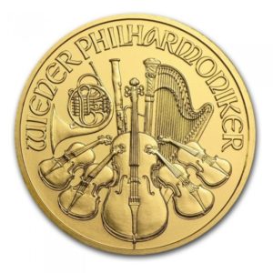 Moneda 1/10 Onza oro Filarmónica de Viena.