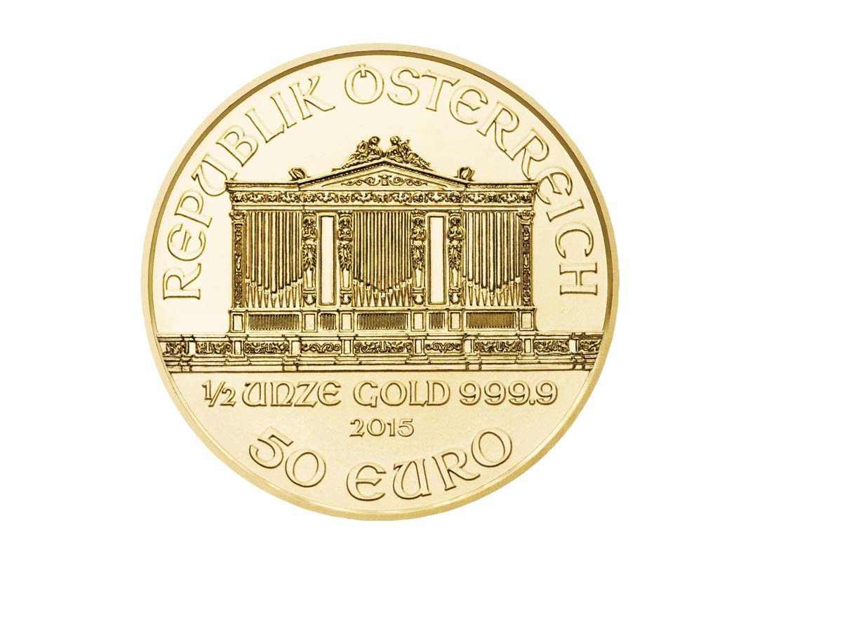 Filarmonica De Viena 1/2 Oz. Oro / 15,552 Gramos / Varios Años