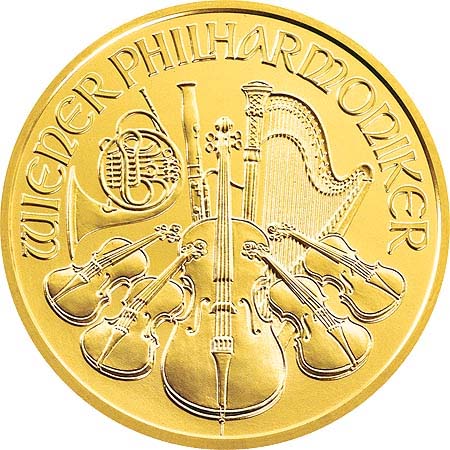 Filarmonica De Viena 1/2 Oz. Oro / 15,552 Gramos / Varios Años - Imagen 2
