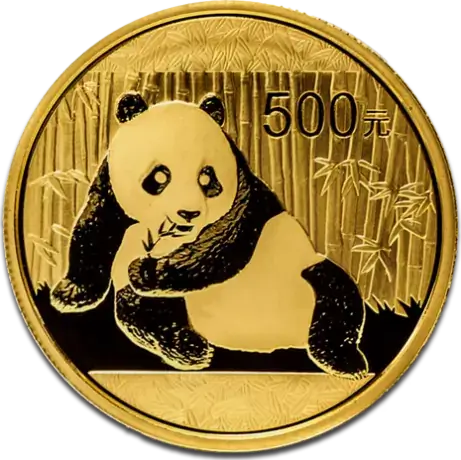 Moneda Onza de oro 31.10 gramos Panda Chino 2015