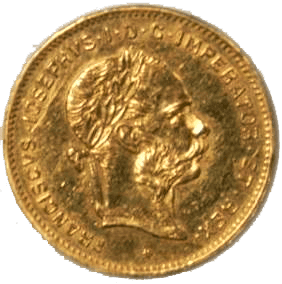 4 Florines / 10 Francos Austria