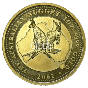Moneda 1 Onza oro Canguro Año 2002 Australia Nugget 31.10 g