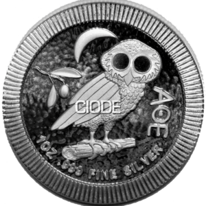 Moneda 1 Onza / 31.10 Gramos  Plata Athenian Owl . Buho Atenas Varios años