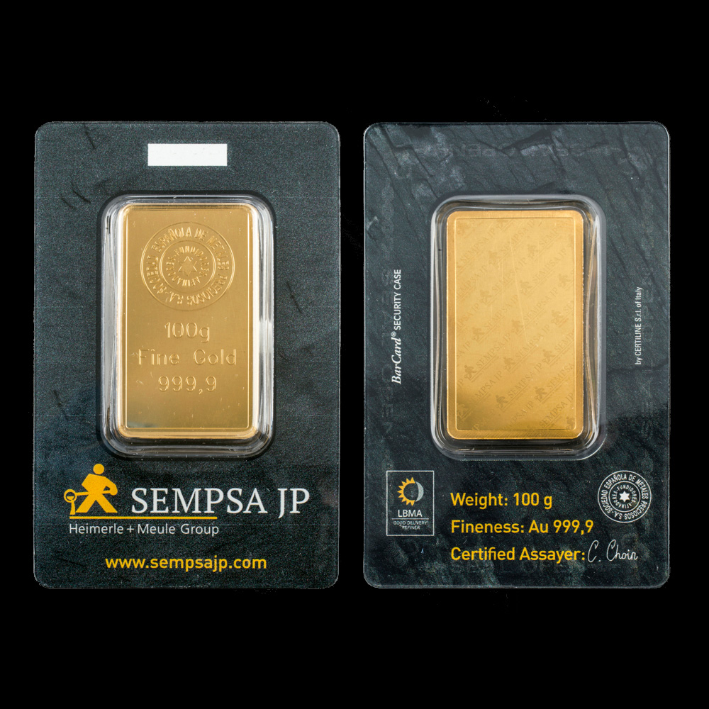 Comprar Lingotes de Oro con sello de seguridad Blíster