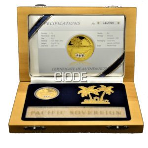 Fiji 200 Dolares Oro Proof 2012 Pacific Sovereing