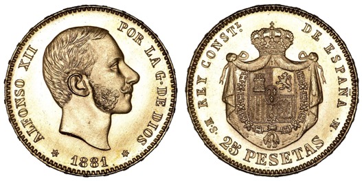Las monedas de Alfonso XII
