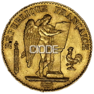 20 Francos. Francia. 5,81 Gr. Oro. Angel