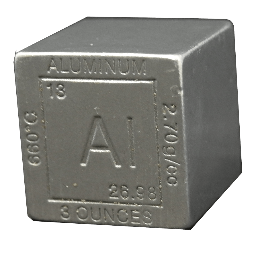 Cubo 3 Onzas Aluminio. 88 Grs. / 2,70 G/Cc