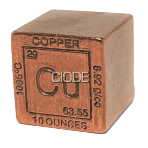 Cubo 10 Onzas Cobre / Pisapapeles