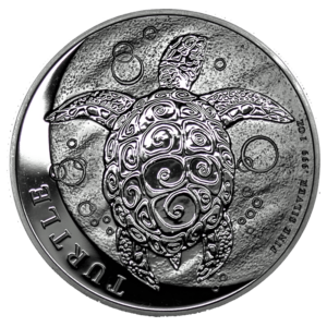 1 Onza Plata Hawksbill Turtle / Tortuga Varios años Nueva Zelanda / 31.10 gr