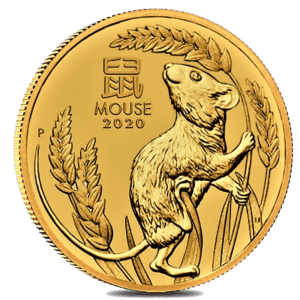 Moneda 2 Onzas de oro 200 dollares año del RATÓN 2020 AUSTRALIA