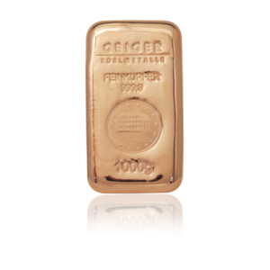 Lingote 1000 Grs Cobre. Marca Geiger Edelmetale