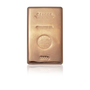 Lingote 5000 Grs-5 Kilos Cobre. Marca Geiger Edelmetale