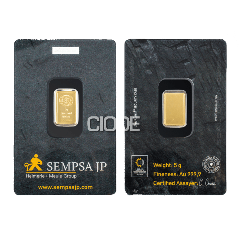 Lingote de Oro de 5g Sempsa