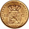 Moneda de oro 10 Gulden Holanda Guillermo III