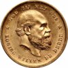 Moneda de oro 10 Gulden Holanda Guillermo III