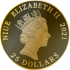 Moneda 1/4 Onza de oro / 7.77 gramos /25 dólares 2021 / NIUE