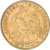 10 Francos. Francia 3.23 Grs Oro Gallo Rep Marianne