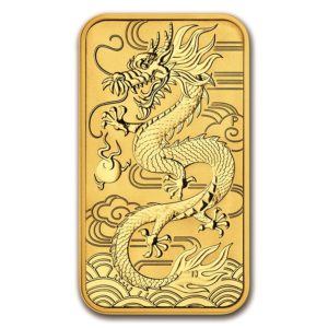 Moneda lingote 1 Onza Oro DRAGON . 31.10 gramos 2018