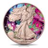 Moneda de plata 1 Onza 31.10 Gramos Aguila Americana MARIPOSA