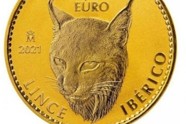 moneda de oro lince ibérico