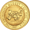 100 DOLARES. 1 ONZA CANGURO /NUGGET 1987 / 31.10 g
