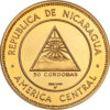 Moneda de Oro 1 Oz. 50 CORDOBAS Republica de Nicaragua 31,10 g Oro fino