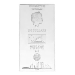 Lingote / Moneda Plata 1000 grs. marca SEMPSA TOKELAU