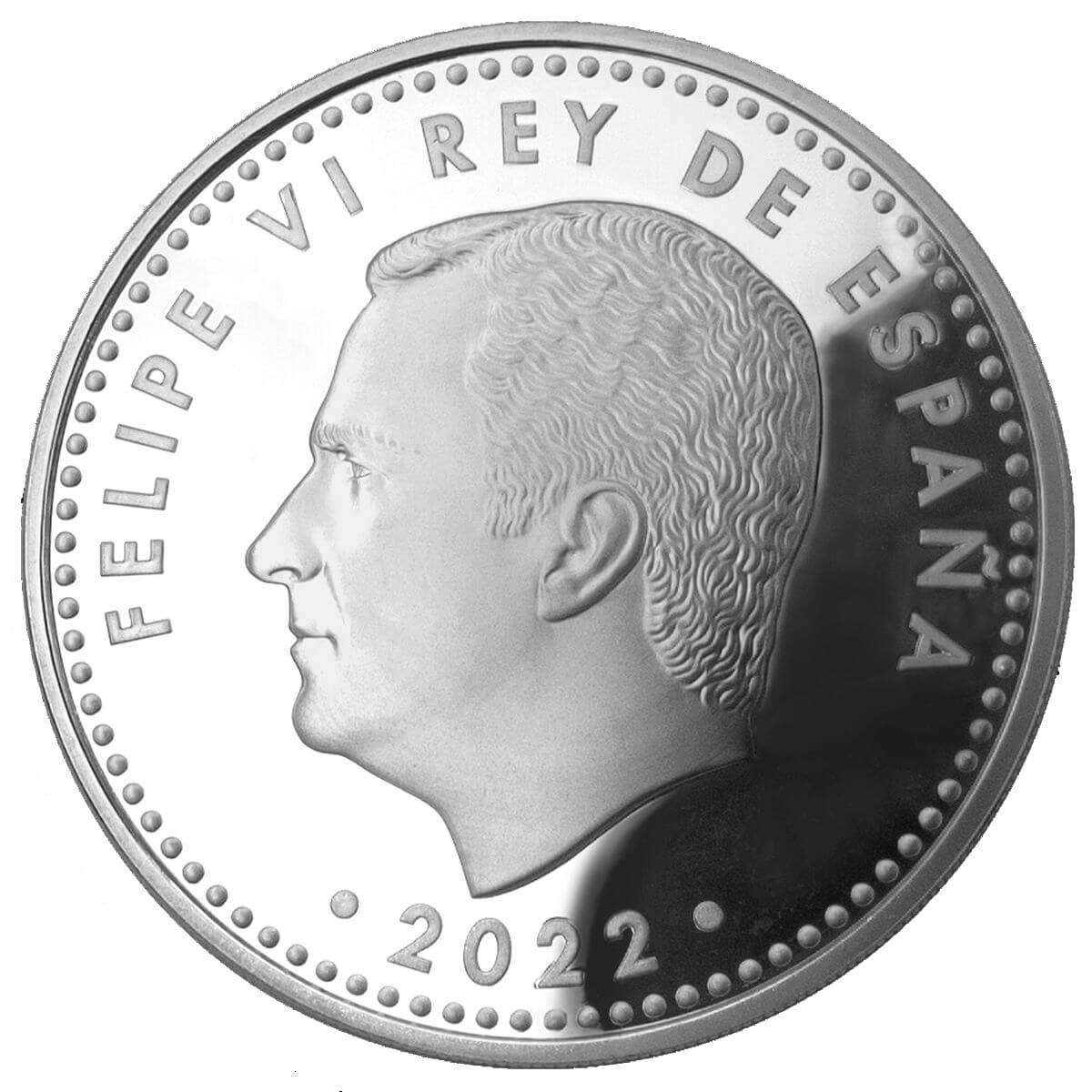 Moneda Plata CLARA CAMPOAMOR Año 2022 8 REALES