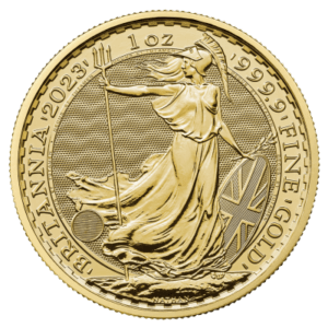 Moneda de Oro Britannia de 1 Oz - 31.13 gramos 100 Libras de Gran Bretaña Carlos III