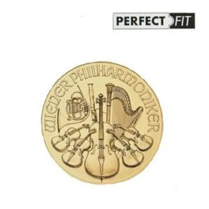 Cápsulas para monedas, perfecto para Filarmónica y 50 pesos Mexicanos oro (37,00 mm) Paquete de 10