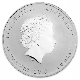 Moneda De 1 Onza/31.10 Gramos Plata AÑO DEL TIGRE . Año 2010