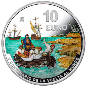 Moneda Plata V CENTENARIO VUELTA AL MUNDO (2021) 8 REALES