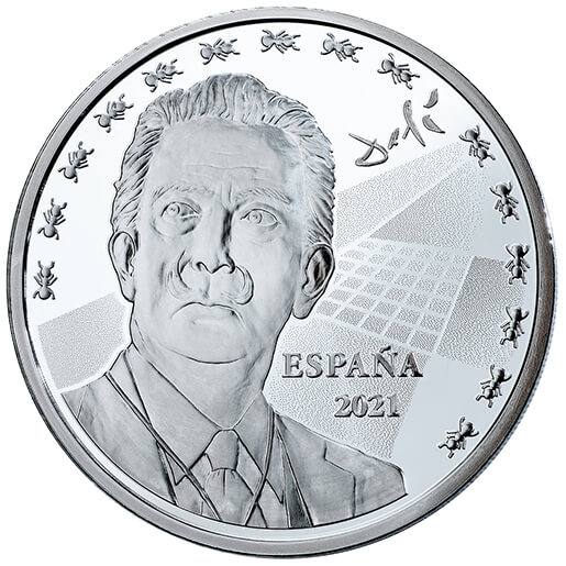 Moneda Plata SALVADOR DALÍ (2021) 8 REALES