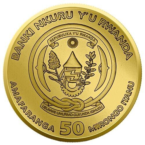Moneda 1 Onza / 31.10 Gramos Plata "YEAR OF THE BLACK RABBIT" RUANDA