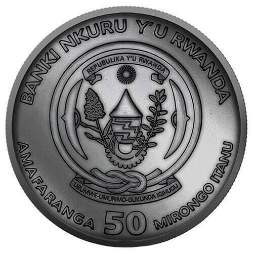 Moneda 1 Onza / 31.10 Gramos Plata AZURE WATER RABBIT Ruanda