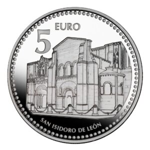 Moneda Plata 13.5 gramos Capitales Españolas LEON