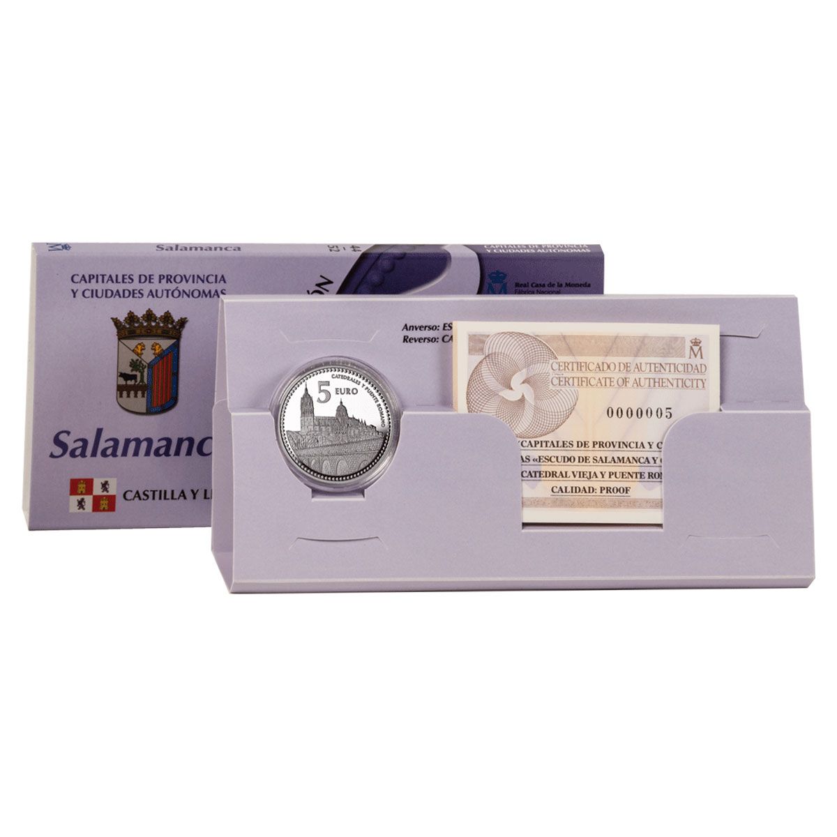 Moneda Plata 13.5 gramos Capitales Españolas SALAMANCA
