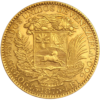 Moneda 8.0645 gramos Oro 25 Bolívares Venezolanos Año 1875