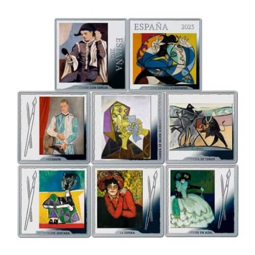 Estuche Completo Colección PICASSO - 2023 Monedas de Plata