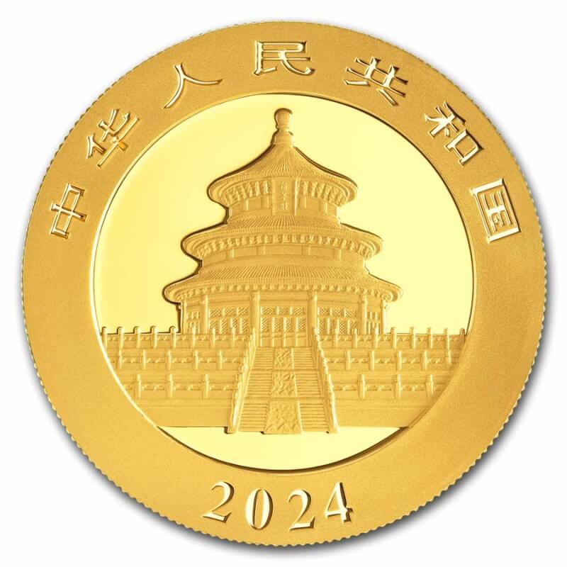 Moneda Panda Chino 200 Yuanes 15 gramos de oro